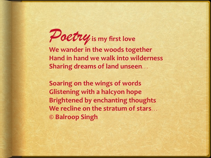 Love for poetry