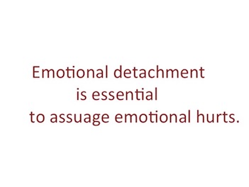 Emotional detachment