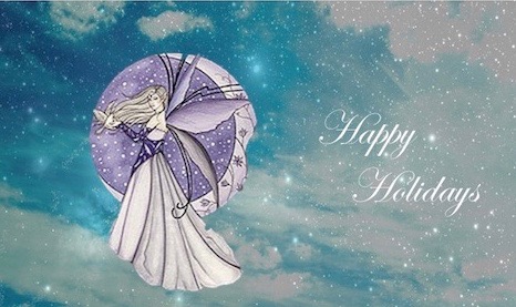 A fairy bringing holiday joy